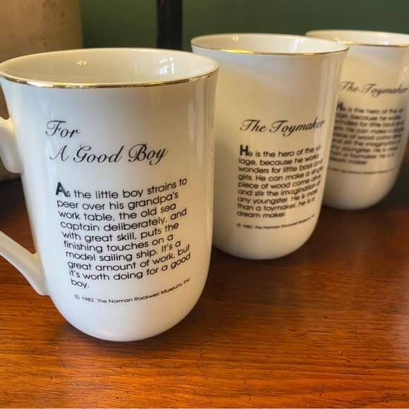 1982 Norman Rockwell Museum collectible mugs, set of 5 - Picture 8 of 10
